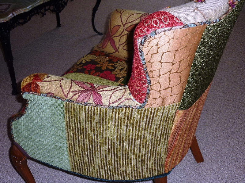 Fabric Sample Wing Back Chair