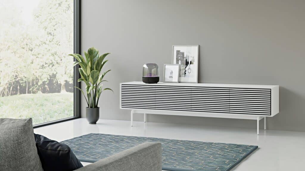 , Align Cabinet – Satin White, BY DESIGN furniture + interior design