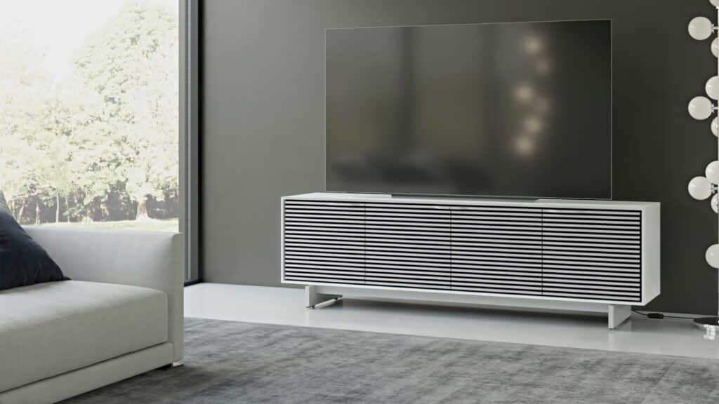 , Align Cabinet – Satin White, BY DESIGN furniture + interior design