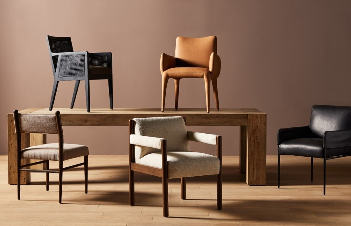 FourHands_Abaso Table_Brickel Chair_Redmond Chair_Antonia Chair_Monza Chair_Morena Chair