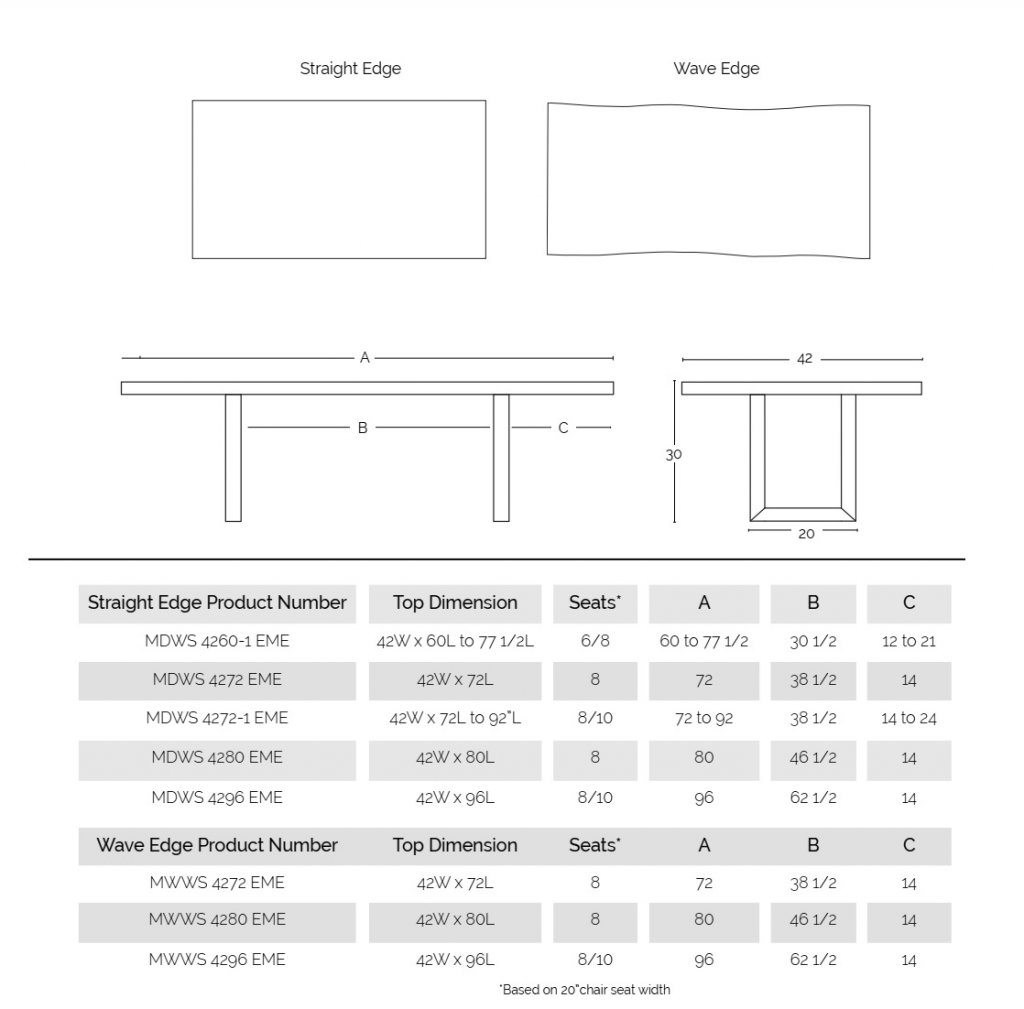 , Emerson Dining Table Group, BY DESIGN furniture + interior design