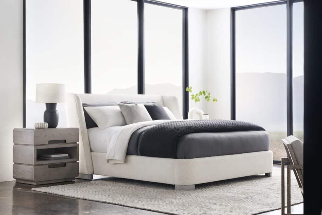 black white interior design