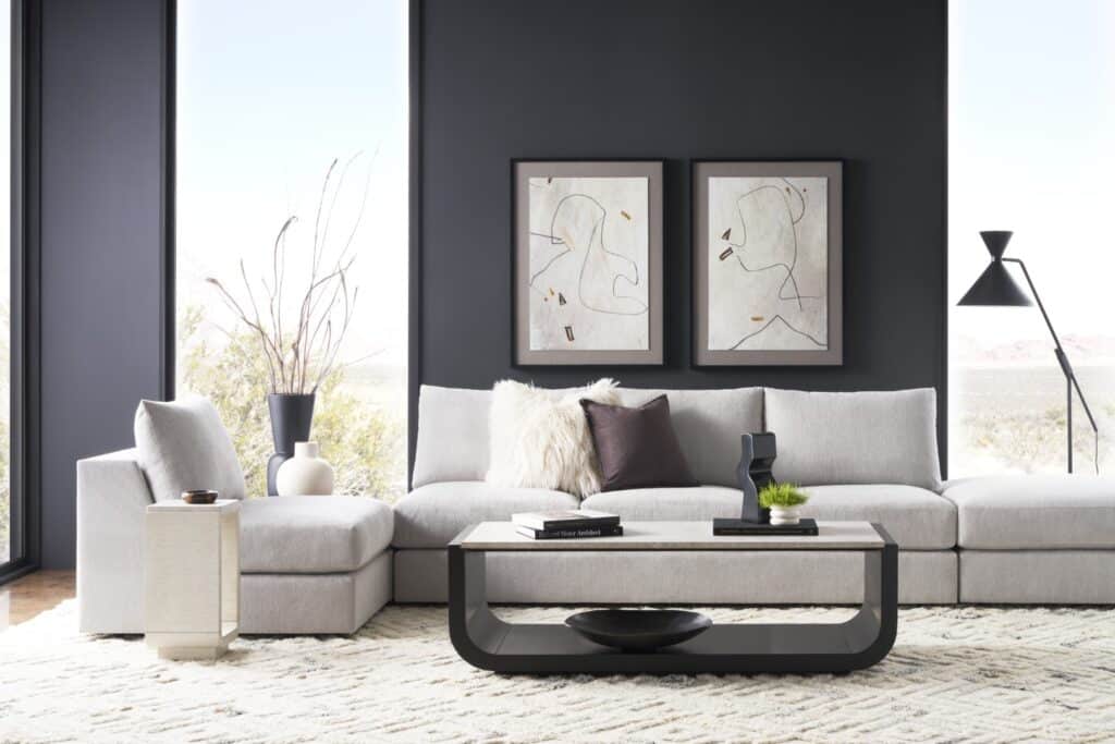 Sofas vs Sectionals - sofa and complimentary pieces