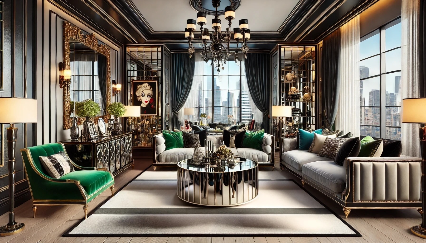 hollywood regency design style