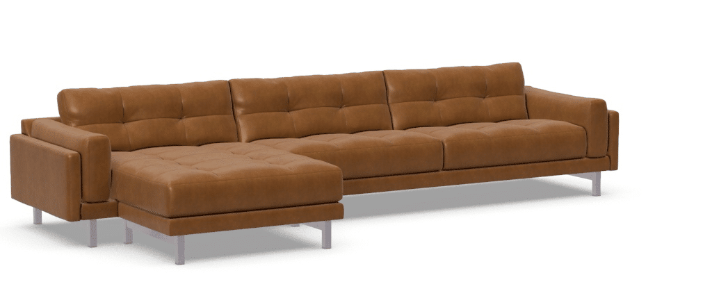 Cooks Sectional Sofa - American Leather Elements Collection - By Design - Des Moines